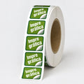Stickers  o Etiquetas Cuadradas Laminado Mate En Rollo