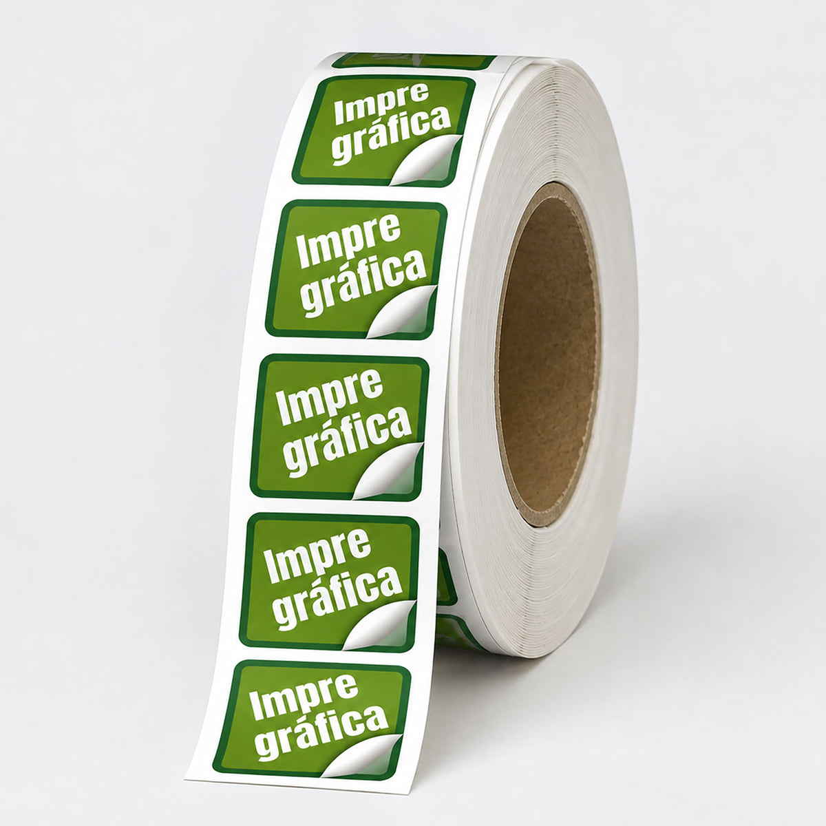 Stickers  o Etiquetas Cuadradas Laminado Mate En Rollo
