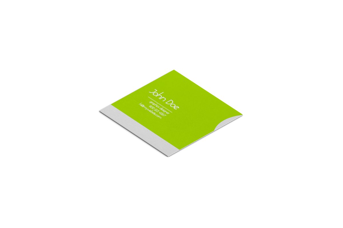 Tarjetas de Presentación Cuadradas, Impresión 1 cara, Diseño Green